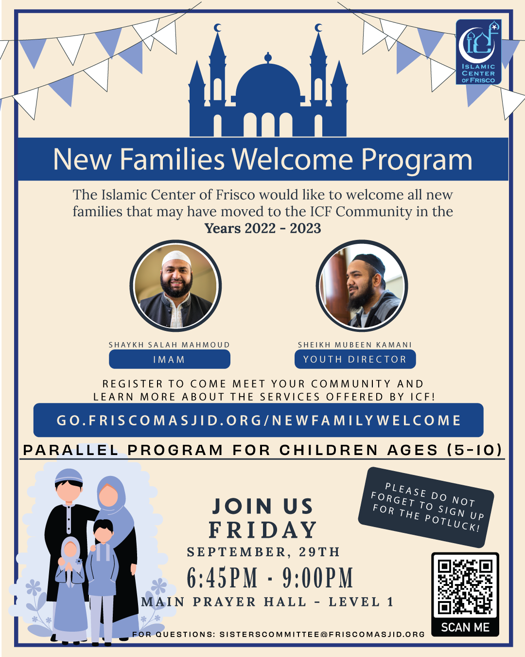 New Families Welcome Program 2023