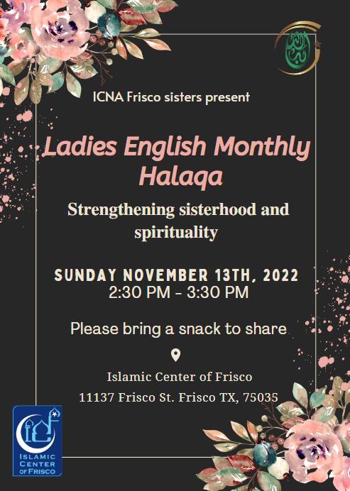 Ladies Monthly English Halaqa