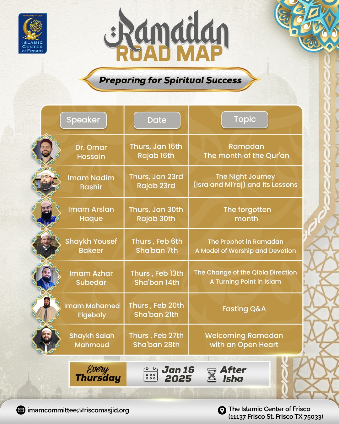 Ramadan Road Map