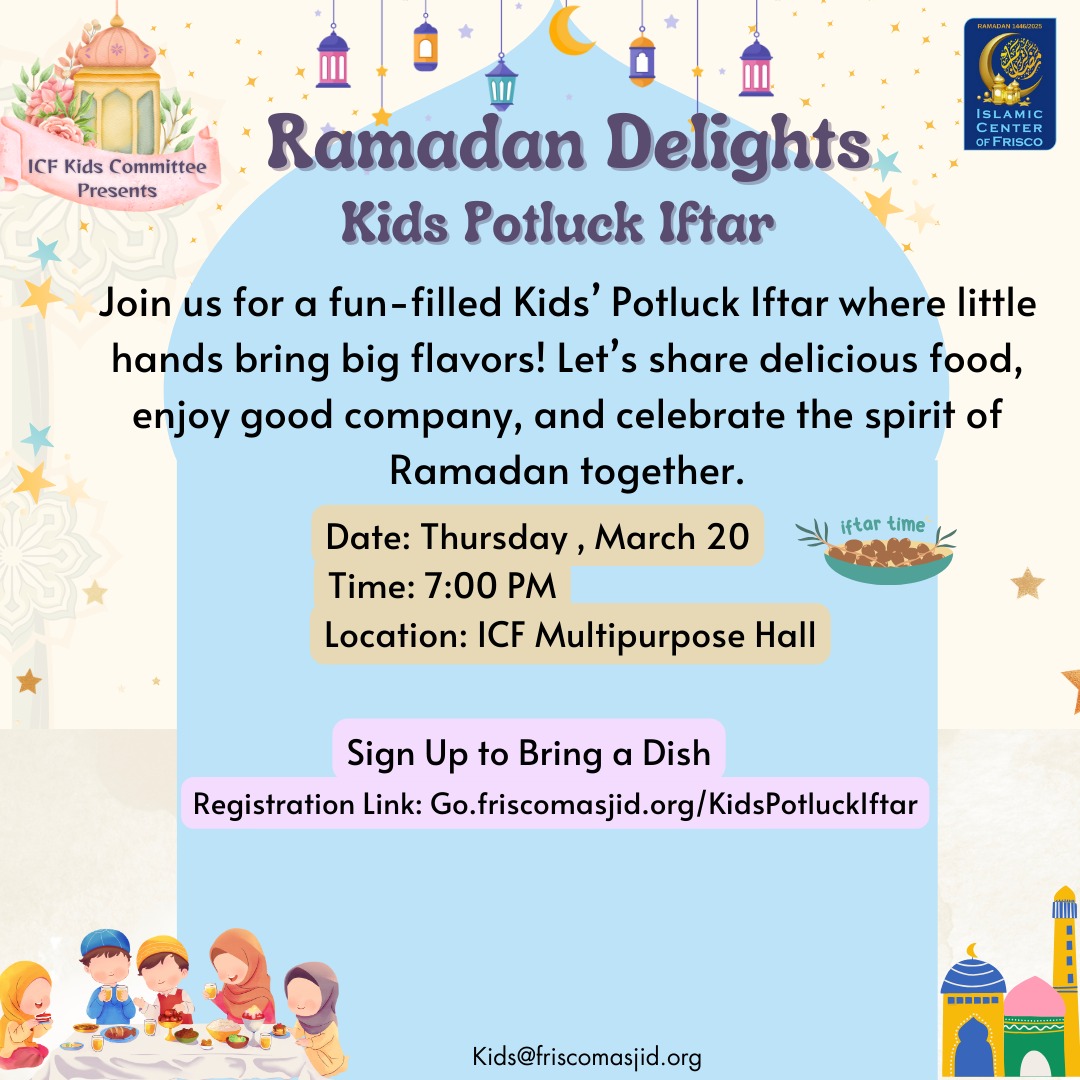 Kids' Iftaar Potluck