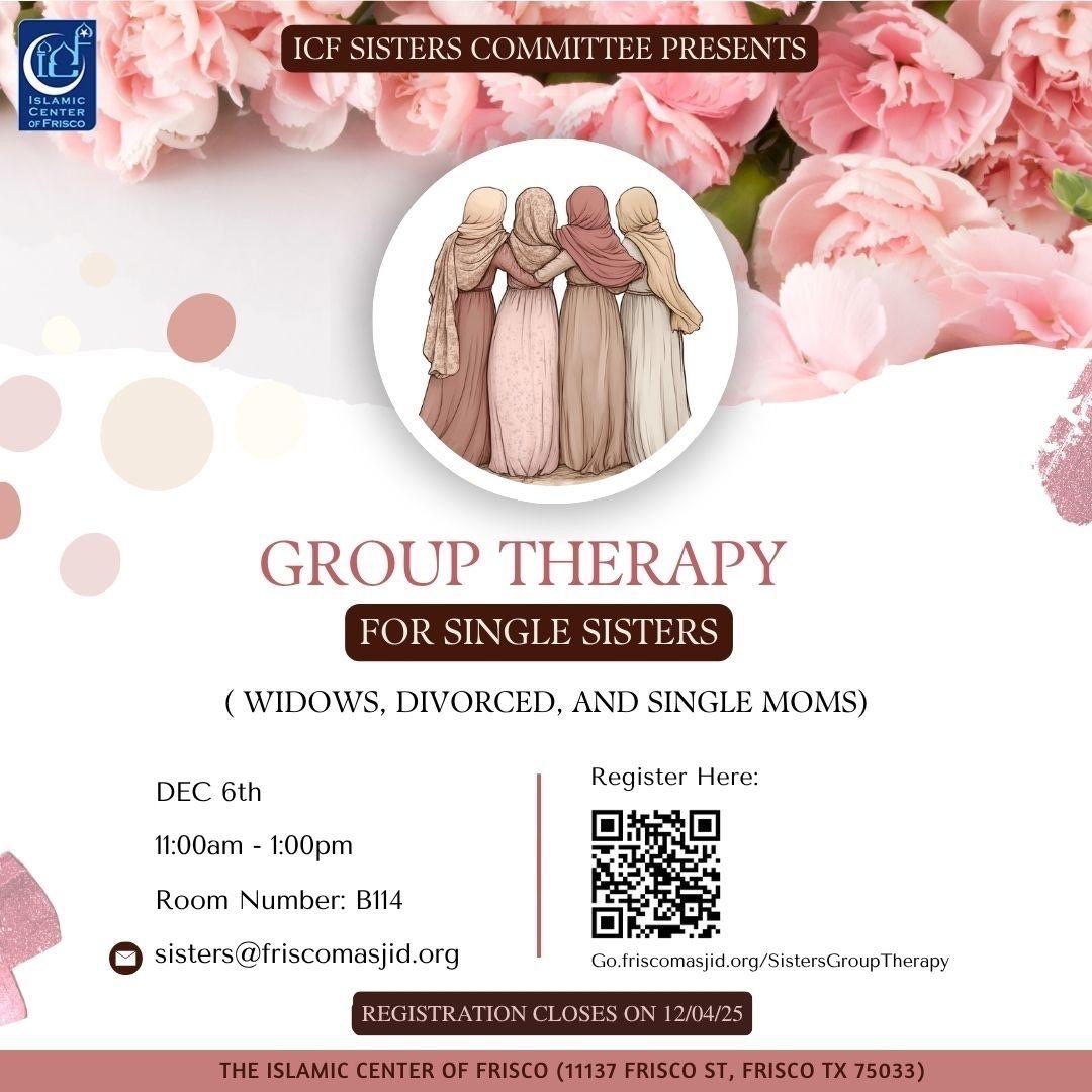 Group Therapy for Single Sisters (December 2025) 