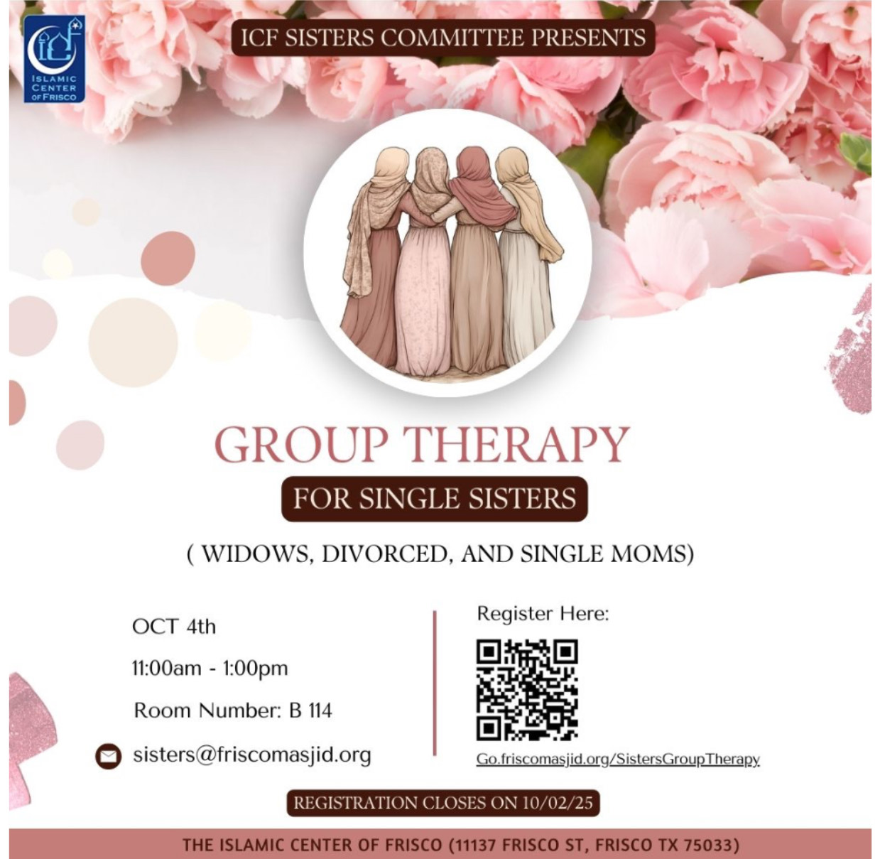 Group Therapy for Single Sisters (October 2025)