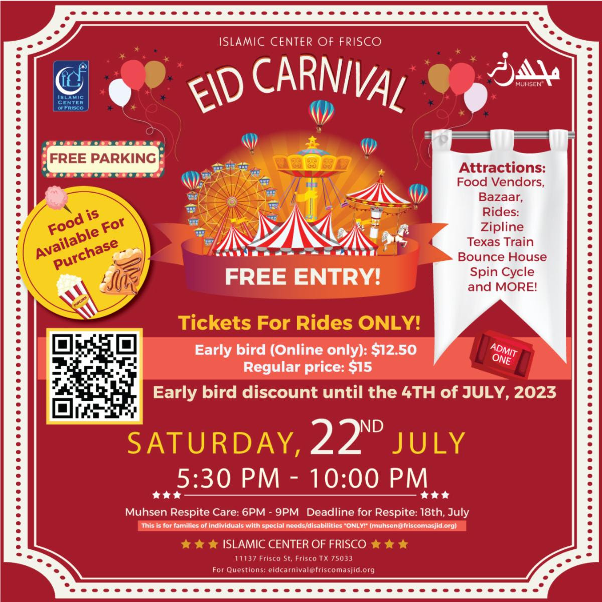 ICF Eid Carnival 2024General Events Frisco Masjid