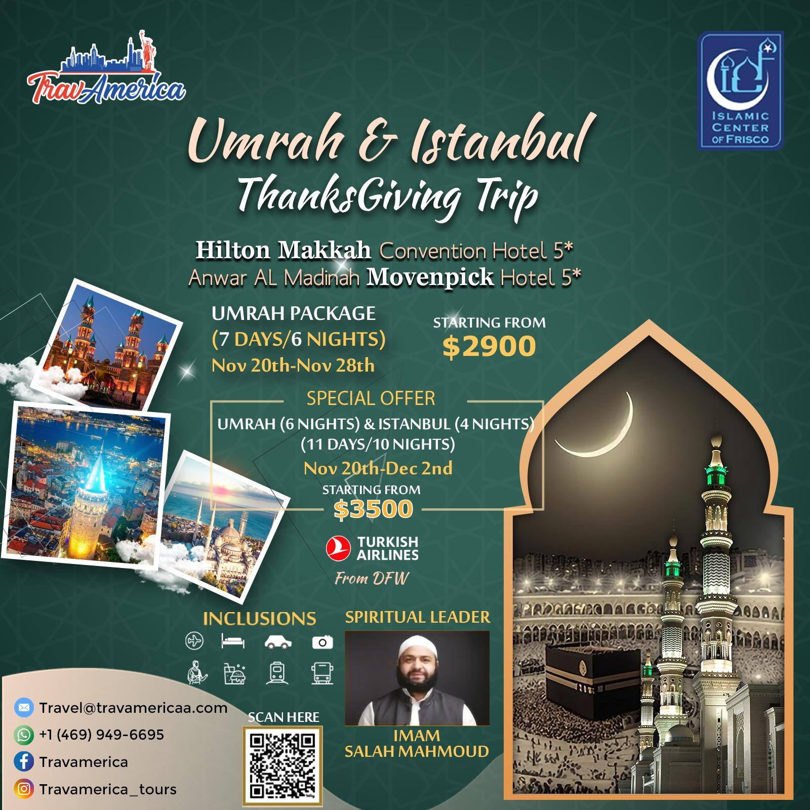 Umrah & Istanbul Thanksgiving Trip